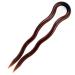 10 Pieces Simple Flat Hair Pins - 8cm Havana Brown | Premium Quality Hair Accessories - Buy Online on GoSupps.com