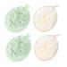 FOMIYES 4pcs Pure Flower Bath Ball Mesh Shower Pouf Shower Bath Balls Shower Loofah Back Loofah Oval Body Cleaning Body Loofah Shower Balls Body Brush Pe Mesh Material Sponge