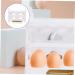 Uonlytech Egg Storage Box Clear Stand Egg Tray for Refrigerator Egg Drawer Egg Preservation Rack Organizer Dog White 25.5X20X10CM - Buy Online on GoSupps.com