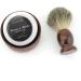 Pure Badger Hair Shaving Brush with Natural Wood Mug and Hand-Made Soap - Barber Set - Buy Online on GoSupps.com