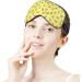 Cheese Pattern Sleep Mask for Women | Adjustable Eye Shades with Elastic Strap for Comfortable Sleep - Buy Online on GoSupps.com
