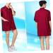 FRCOLOR Jacket for Women Pet Grooming Smock Overoles para Mujer Hairdresser Clothes Unisex Stylist Jacket for Men Dog Grooming Smocks Cover Work Cloth Women's with Sleeves Red - Buy Online on GoSupps.com