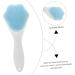 Ipetboom Silicone Face Brush Silicone Face Scrubber with Handle Cat Face Exfoliator Brush for Women (blue) Face for Women Rubber Face Scrubber Tool Deep Cleaning Miss 15.3x5.2cm Blue - Buy Online on GoSupps.com