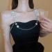 Wiwpar Silver Rhinestone Tassel Snowflake Flower Body Chain | Layered Bikini Harness & Wedding Party Accessories for Women - Buy Online on GoSupps.com