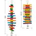 MEWTOGO 2Pcs Bird Toys - Multicolored Natural Wooden Blocks and Chewing Sticks for Parrots and Birds - Buy Online on GoSupps.com