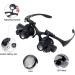 Mlogiroa Head Mounted Magnifier with LED Light | 8 Interchangeable Lens | 2.5X-25X Magnification for Close Work, Electronics, Crafts, Jewelry Repair - Buy Online on GoSupps.com