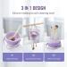 3 in 1 Makeup Brush Cleaner Bowl & Mat - Silicone Brush Cleaning Tool for Storage & Air Dry | Purple Makeup Organizer - Buy Online on GoSupps.com