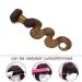 SEGO 100% Unprocessed Brazilian Human Hair Bundles - Body Wave Weave Extensions in Medium Chestnut Brown - Buy Online on GoSupps.com