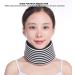 Cervical Collar Neck Brace Breathable Black & White Migraines Headache for Women Men Relieves Pain(M) - Buy Online on GoSupps.com