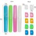 14-Piece Travel Toothbrush Kit - Portable Cases & Protective Covers for Family Trips - Buy Online on GoSupps.com