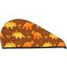 Dinosaurs & Leaves Microfiber Hair Towel | Super Absorbent Coral Velvet Wrap for Women - Perfect for Long Curly & Thick Hair - Buy Online on GoSupps.com