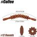 Premium Wood Massage Tab Roller for Cellulite & Lymph Drainage - Manual Therapy Tool for Deep Muscle Relief - Coffee Color 12 Rounds - Buy Online on GoSupps.com