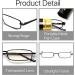 VANANA Slim Pocket Reading Glasses - Blue Light Blocking Lens Compact Magnifying Readers Unisex Pack of 2 (Black 3.0x) - International Shipping Available - Buy Online on GoSupps.com