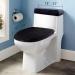 Stretch Velvet Toilet Lid Cover and Toilet Tank Lid Cover  Bathroom Super Soft Toilet Lid Cover Set Luxury Velvet Plush  with Elastic Bottom  Machine Wash  Black - Buy Online on GoSupps.com