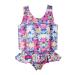 Obeeii baby young girl swimming suit with swimming aid sunscreen swimming bathing mode with regulating buoyancy swimming power swimming suit summer bathing clothes for children 1-6 years of flower pressure 6-7 years