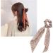4 Pieces Scarf Scrunchies Simple Temperament Floral Streamer Hair Band Elastic Scarf Hair Ties for Women Girls Hair Accessories - Buy Online on GoSupps.com