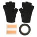 ZJchao UV Protection Glove for Gel Nail Lamp Anti UV Fingerless Gloves Protect Hands From UV Harm Outdoor Use Black - Buy Online on GoSupps.com