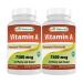 Best Naturals Vitamin A 25000 IU (7500 mcg) Non-GMO Formula Supports Healthy Vision & Immune System and Healthy Growth & Reproduction 180 Softgels (180 Count (Pack of 2))