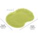 Silicone Shower Brush with Suction Cup - Exfoliating Scrubber for Back and Feet - Long Bristles for Wet/Dry Brushing - Cleans Body Easily - 30x25cm (Green) - Buy Online on GoSupps.com