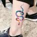 Oottati Small Cute Colored Snake Temporary Tattoos Stickers (2 Sheets) - T-148 - Buy Online on GoSupps.com