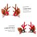 FRCOLOR Kids Pairs Christmas antler hair clip Xmas Hairpins for Women holiday hair clip Deer Horn Hair Barrettes Christmas kids Hair Clips snowman hair clip cute Horn hairpin cloth Hair - Buy Online on GoSupps.com