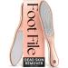 Foot File for Hard Skin Remover 2-in-1 Professional Footfile & Dry Skin Remover for Feet Stainless Steel Pedicure Tool by Lily England Rose Gold