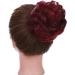 Thick Dark Red Hair Donut Scrunchie - Updo Hairpiece for Wavy/Curly Hair - Buy Online on GoSupps.com