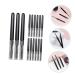 60 Pcs Eyelash Comb Set with Lid - Eyebrow Brush & Hairline Combs for Makeup | Salon Tools for Women | Practical Eyelash Brushes - 9.8x1cm Black - Buy Online on GoSupps.com