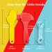 Soft Silicone Baby Teething Toys - BPA-Free Teethers for Babies 0-12 Months | Easy to Clean & Freeze - 3 Pack with Clip Holder | DHOZA T-Toys - Buy Online on GoSupps.com