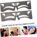 FOMIYES 6 Pcs Eyebrow Ruler Eyebrow Shaping Template Molds Tool Brow Shaping Stencil Balance Eyebrow Pencil - Buy Online on GoSupps.com
