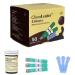 GlucoLeader Enhance Pack of 50 Diabetic Test Strips and Lancets - Blood Glucose Test Strips - Made in Taiwan 50 Strips & 50 Lancets - Blue 1 count (Pack of 50)