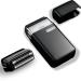 Electric Shaver Foil Shaver for Man Portable Mini Razor Multi-Colored Shaver Magnetic Raplaceable Razor Head Shaver(Black)