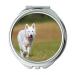 Mirror Travel Mirror Swiss Shepherd Dog Dog White Animal Play Pet Pocket Mirror portable mirror