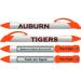 Greeting Pen Auburn University Tigers Rotating Message Pens - 4 Pack (8011) Officially Licensed Collegiate Product