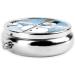 Buy Round Christmas Pill Box - 3 Compartment Portable Travel Medicine Organizer | Mini Decorative Purse Vitamin Holder - Buy Online on GoSupps.com