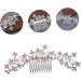 FRCOLOR Rhinestone Alloy Hair Comb bride headpieces for wedding rhinestone hair accessories flower hair accessories Wedding Bridal Hair Comb Flower Hair Comb Wedding Hair Comb the flowers - Buy Online on GoSupps.com