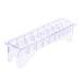 Rectangular Plastic Blade Organizer for 10 Blades Clipper Comb Holder Storage Case Rack 10 Grid Base for Hair Clipper Limit Comb Guide Comb Storage Organizer