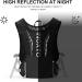INOXTO Hydration Vest Backpack with 1.5L Water Bladder Bag - Lightweight Water Pack for Running, Hiking, Cycling - Black/White - Buy Online on GoSupps.com