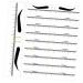 VINTORKY Eyebrow Stencil 50pcs Makeup Rulers Yellow Stencils Stencil Women Template Trimmer Stamp Sticker Kit for Brow Diy 18.00X3.80X0.10CM Yellow