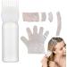 Hair Oil Applicator Bottle 160ml with Hair Dye Kit Root Comb Applicator Bottle with Clear Scale Portable Hair Bleach Kit for Home Barber Shop Hair Dye Tools Oil Comb Applicator Bottle - Buy Online on GoSupps.com