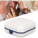 Hearing Aid Storage Case Hearing Aid Case Hearing Aid Storage Box Hearing Aid Box Large Capacity Compact Portable Protective Sturdy Silicone Lining White - Buy Online on GoSupps.com