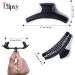 CLIPXY Premium 4.3 Inch Matte Coated Hair Claw Clips Set - 6 Pcs Bundle for Women, Sturdy & Durable, Ideal for Everyday Wear & Special Occasions - Buy Online on GoSupps.com