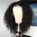 Mongolian Curly Lace Front Wigs Human Hair 13x4 HD Lace Wig 180% Density Transparent Lace Frontal Wig Pre Plucked with Baby Hair Deep Kinky Curly Wig for Black Women 12A Virgin Hair 14inch 14 Inch-Best Sell Kinky Curly W...