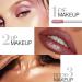 SUAKE 2 Pcs Waterproof White Silver Liquid Glitter Eye Shadow Sticks - Highly Pigmented Eyeshadow & Eyeliner for Sparkling Eye Makeup - Buy Online on GoSupps.com