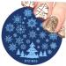 1Pcs Christmas Stamping Plates Nail Stencil Snowflakes Skull Polish Template Manicure Stamps Tools