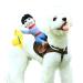 DELIFUR Dog Costumes Pet Costume Pet Halloween Suit Cowboy Rider Style Dog Outfits (Cowboy S) Small Rider