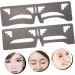 Outanaya 2pcs Eyebrow Ruler Eyebrow Makeup Tools Eyebrow Shaping Stencil Brow Guide Ruler Mold Eyebrow Shape 1 count (Pack of 1) As Shown - Buy Online on GoSupps.com
