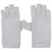 CLISPEED 1 Pair Uv Gloves Summer Beach Gloves Nail Dryer Uv Glove Sun Protective Gloves Uv Protection Gloves Sun Protection Gloves for Women Nail Gel Fabric Manicure Women's 19.5x8cm Light Grey