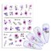 1 Sheet Decoration Sweet Summer Series Nail Sticker Butterfly-shape Lavender Decals Stickers(YZW-S130)