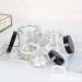 24 Pack 2 oz/ 60 g Clear Round Glass Jars - Empty Cosmetic Containers with Inner Liners black Lids and Glass Sample Jars with lables For Cosmetics Face cream Lotion DIY Candle - Buy Online on GoSupps.com